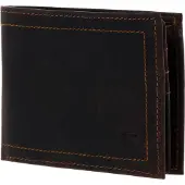 H.I.S. Leder Geldbörse Flap Wallet Brown braun