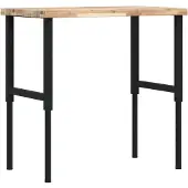 Syfax Werkbank 100x60x(73-99,5) cm Massivholz Akazie Rechteckig