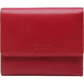 Esquire Leder Geldbörse Viktoria Flap Wallet Red dunkelrot
