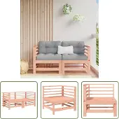 The Living Store Garten-Ecksofas 2 Stk. Massivholz Douglasie