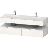 Duravit Einbauwaschtisch-Möbel-Set Qatego 160x55x60cm, Kon-WTU, we matt/we matt