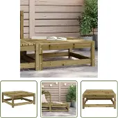 The Living Store Gartenhocker 70x70x30 cm Kiefernholz Imprägniert