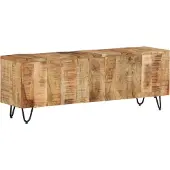 The Living Store TV-Schrank 110x30x40 cm Massivholz Mango