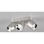 Meine Wunschleuchte Aufbaustrahler 3-flammig Silber auch als Einbaustrahler verwendbar mit GU10 LED