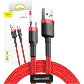 Baseus CAMKLF-C09, 2 m, USB A, Micro-USB B, Rot
