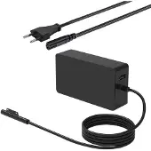 Avizar , Netzladegerät für Microsoft Surface (Schnellladen, 44W), Schwarz