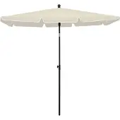 Syfax Sonnenschirm mit Mast 210x140 cm Sandfarben