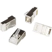 2Direct LogiLink RJ45 Stecker für Rundkabel Kat.5e geschirmt 100 Stück