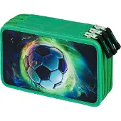 Baagl Federmäppchen 3-Fach Fußball Ball