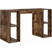 Syfax Schreibtisch Geräucherte Eiche Holzwerkstoff 130 x 50,5 x 75 cm