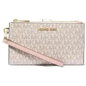 Michael Kors Portemonnaie Double Zip Puderrosa