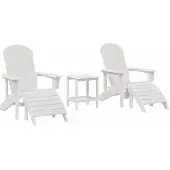 Syfax Gartenstuhl 3 stk. Weiß Polyethylen
