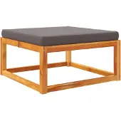 Syfax Gartenhocker mit Kissen 65x65x29 cm Massivholz Akazie