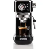 Ariete 1381 Siebträger-Espressomaschine Slim Line schwarz mit Manometer