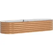 Syfax Hochbeet Braun 240 x 80 x 44 cm Stahl