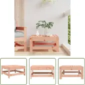 The Living Store Gartenhocker Massivholz Douglasie