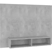 Syfax TV-Wandschrank Betongrau 120x23,5x90 cm Holzwerkstoff