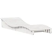 Syfax Sonnenliege Weiß 205x70x31,5 cm Massivholz Kiefer