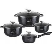 Zilner 8-Teiliges Granit Kochtopfset Topfset Geschirset Topf Zl-8529