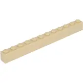 LEGO 100 Stück 6112 Stein Brick 1x12 Part Basic Steine 100 Beige