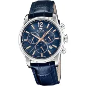 Jaguar Herren Uhr Chronograph Elegant Luxus Leder Armbanduhr Acamar blau D2UJ968/2