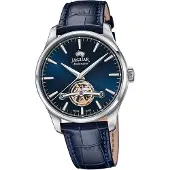 Jaguar Herren Uhr Analog Elegant Leder Armbanduhr Balancier blau D2UJ966/3