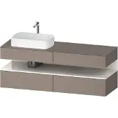 Duravit Waschtischunterschrank Qatego 160x55x60cm, w g/b m, Pl, B li, Nischenb