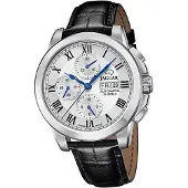 Jaguar Herren Uhr Chronograph Leder Armbanduhr Le Chronographe schwarz D2UJ975/2