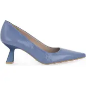 Hispanitas Damen Pumps aus Naturleder Blau mit Blockabsatz 243448C001