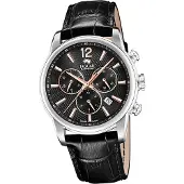 Jaguar Herren Uhr Chronograph Elegant Luxus Leder Armbanduhr Acamar schwarz D2UJ968/6