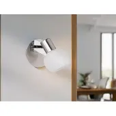 Meine Wunschleuchte LED Wandstrahler Deckenspot in Silber/Chrom Spot schwenkbar Flurbeleuchtung