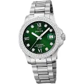 Jaguar Damen Uhr Analog Luxus Edelstahl Armbanduhr Cosmopolitan silber D2UJ892/5