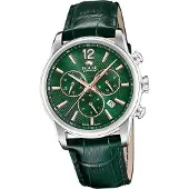 Jaguar Herren Uhr Chronograph Elegant Luxus Leder Armbanduhr Acamar grün D2UJ968/3