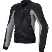 Alpinestars Stella Troop-Air Pro Damen Protektorenjacke, schwarz/grau/pink, XS