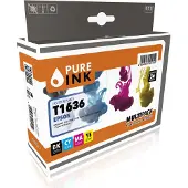 Pure Ink 170745990021, Standardertrag, Schwarz, Cyan, Magenta, Gelb, 12,9 ml, 19,5 ml, 4 Stück(e), Multipack