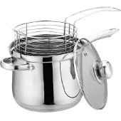KINGHOFF Topf + Sieb Zum Braten In Tiefem Fett Kh-4581