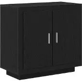 Syfax Sideboard Schwarz Eichen-Optik 80 x 40 x 75 cm Holzwerkstoff