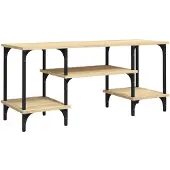 Syfax TV-Schrank Sonoma-Eiche 102x35x45,5 cm Holzwerkstoff