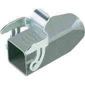 Harting Han 3A Kupplungsgehäuse, 1xPG11 gerader Kabelabgang, mit 1 Bügel Verschraubung PG11 Klemmbereich 4,0mm - 10,0mm