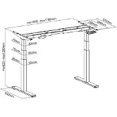 Logilink Schreibtischgestell elektrisch höhenverstellbar 11117835