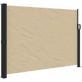 Syfax Seitenmarkise Ausziehbar Beige 140x600 cm