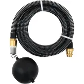 Syfax Saugschlauch mit Messing-Anschlüssen Schwarz 1,1" 3 m PVC