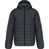 Kariban Leichte Herren-Steppjacke mit Kapuze