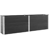 Syfax Garten-Hochbeet 200x100x91 cm WPC Grau