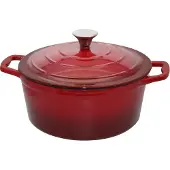 ELO Stahlwaren ELO Kirschrot Topf Gusseisen rund robust Induktion rot 26cm