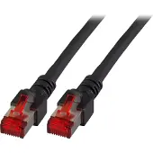 Efbe-Schott K5515.50 RJ45 Patchkabel Cat.6 S/FTP LSZH schwarz 50m K551550