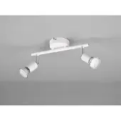 Meine Wunschleuchte LED Wandstrahler 2 flammig Weiß Deckenstrahler für Flur & Treppenhausbeleuchtung
