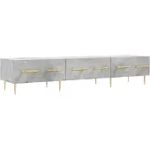 Syfax TV-Schrank Betongrau 150x36x30 cm Holzwerkstoff