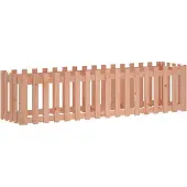 Syfax Hochbeet Lattenzaun-Design 200x50x50 cm Massivholz Douglasie