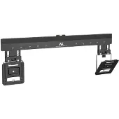 Macleans MC-481 Ultraflache und schlanke TV-Wandhalterung für 37-80 Zoll flache und gebogene Fernseher bis max. 75 kg, VESA 600x400 Universal-TV-Halterung